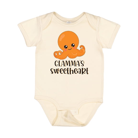 Inktastic Orange Octopus Glamma's Sweetheart Boys or Girls Baby Bodysuit