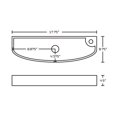 thumbnail image 4 of Imaginations Américaines 17.75-po. W Vessel Set Blanc, 4 of 5