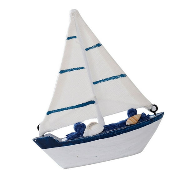 Masteelf Nautical Sail Boat Figure Table Coastal Room Decor Miniature Sailboat Model