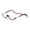 Transparent brown, variant on Folding Neck Hanging Reading Glasses, Half Frame Magnetic Readers with TAC Lenses, PC Frame for Men and Women
