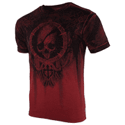 Xtreme Couture by Affliction Mens T-Shirt SHADOW WALKER Red