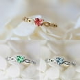 thumbnail image 3 of PERITANG Modern Engagement Cocktail For Women Gift for Wife Sparkling Lightweight CZ AAA Zircon Ring Perfect Present Gift Box Included, 3 of 9