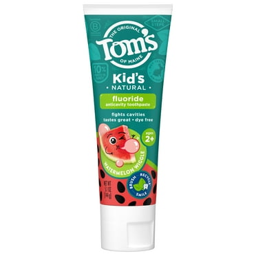 Tom’s of Maine Watermelon Wiggle Kids Toothpaste with Fluoride, 5.1 oz