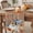 Brown, variant on Fall Pumpkin Squirrel Table Runner - 72 Inch Long Thanksgiving Birds Maple Leaf Wooden Cotton and Linen Blended Dress Scarves Farmhouse Table Runner for Kitchen Dining, Coffee Table, 13" x 72"