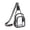 Black, variant on Clear Travel Shoulder Bag Waterproof Lightweight Transparent Messenger Crossbody Bag, Secure Zipper For Everyday Hands-Free Use