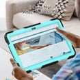 thumbnail image 4 of XYX For Lenovo Tab TB-311XU/K10C TB-311FU Case 10.1 inch, 360 Rotating Shockproof Cover with Stand, Screen Protector, Shoulder Strap, Sky Blue PC, 4 of 7