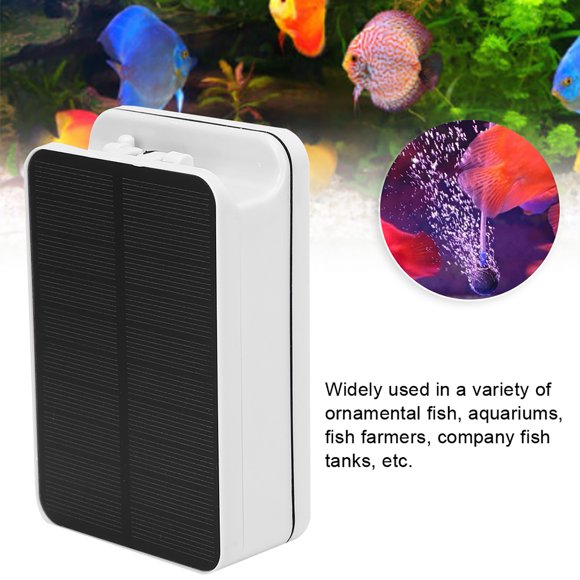 High  Factor Solar Powered Aerator, AP002 Low Noise Solar Powered Oxygenator, Durable for Ornamental Fish