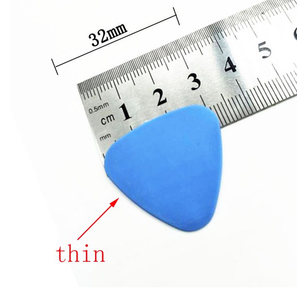 Herramientas de apertura de teléfono gruesas y finas, palillos de guitarra de plástico, abridor de palanca para iPhone, iPad, tableta, PC, herramienta de reparación de desmontaje Ki, 10 Uds.