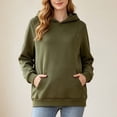 thumbnail image 4 of WAGUTH Maternity Nursing Hoodie for Women Long Sleeve Pullover Sweatshirt with Discreet Breastfeeding Zippers and Pocket for Fall Winter, 4 of 5
