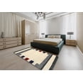thumbnail image 4 of Ahgly Company Indoor Round Contemporary Golden Blonde Gold Solid Area Rugs, 5' Round, 4 of 6