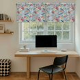 thumbnail image 5 of Spring Red Floral Tier Curtains 36 Inch Length, Daiy Birds Farmhouse Blue Botanical Cafe Short Curtains for Bathroom Over Sink, Small Kitchen Curtain Light Filtering Drapes 2 Panels 27.5"Wx36"L, 5 of 8