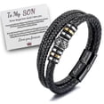 thumbnail image 1 of Fashion Men Adjustable Bracelet Wristband Love You Forever To My Son Gifts, 1 of 3