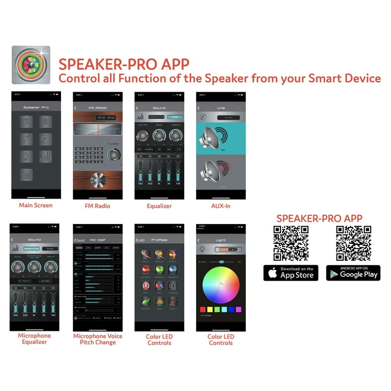 Qfx smart on sale app controlled speaker