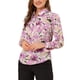thumbnail image 4 of CAMISA DE BOTONES FLORAL DE MANGAS LARGAS CON LAZO PARA MUJER INSPIRE CHIC S Lirio, 4 of 7