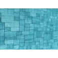 thumbnail image 1 of Ahgly Company Indoor Rectangle Patterned Dark Turquoise Green Area Rugs, 2' x 3', 1 of 6