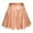 Rose Gold, variant on YOUSNH Women's Fashion High Waist Pleated Solid Color Short Skirt Loose Skirt Metallic Skater Skirt Sparkly Shiny Flared Pleated A Line Mini Skort Womens Skirt Red XS