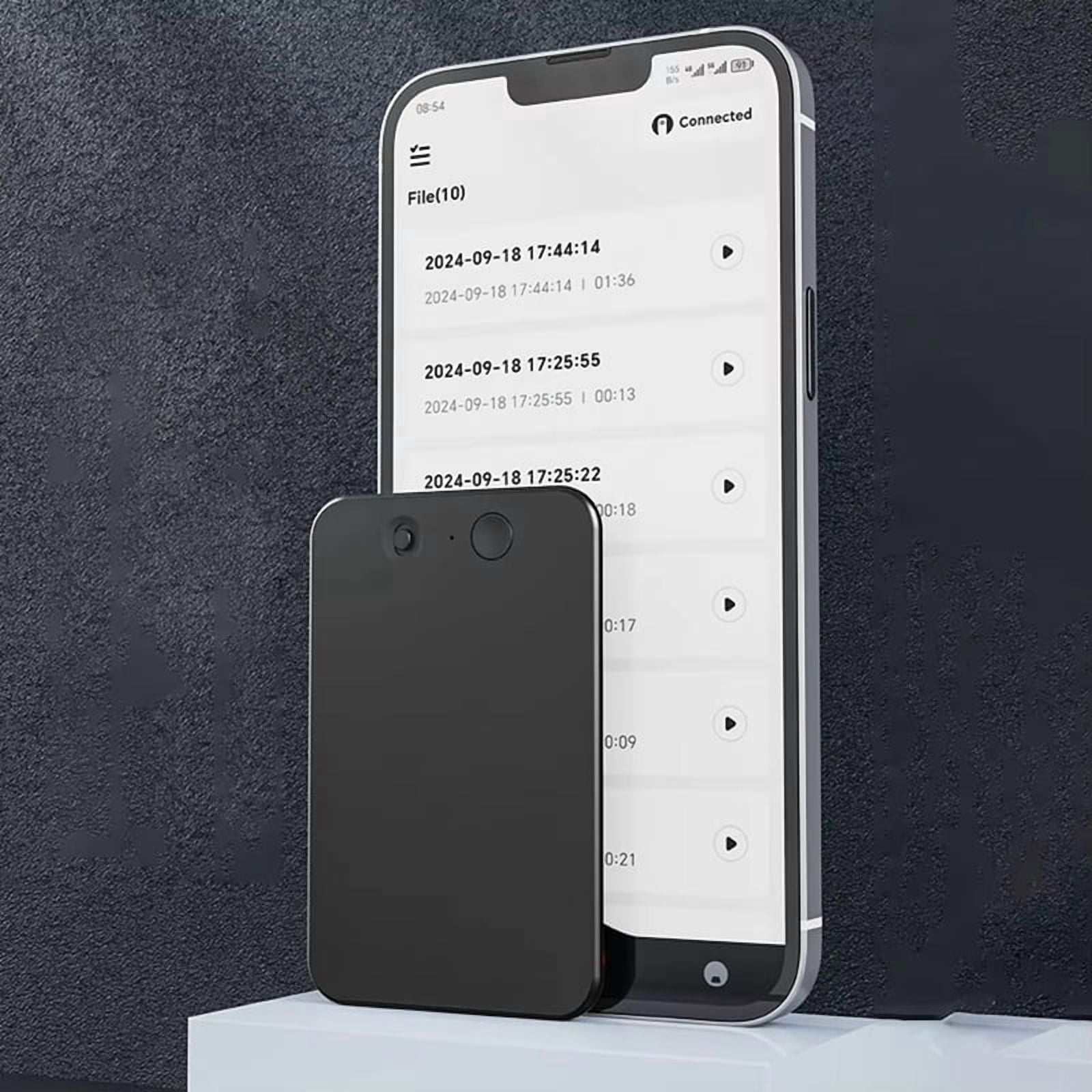 AI ChatGPT-4 Intelligent Voice Recorder Noise Reduction Transcribe Summarize Language Translation Device Sound Recorder