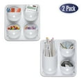 thumbnail image 1 of Wall Storage Magnetic Organizer Caddy - Self Adhesive with Multiple Mounting Options. Store Pens, Pencils, Sticky Notes and Other Supplies for Office, Kitchen, Refrigerator, Locker, Cubicle, and More, 1 of 8