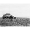 thumbnail image 2 of African American Soldiers Prepare To Advance With A Tank Along Empress Augusta Bay History (36 x 24), 2 of 2
