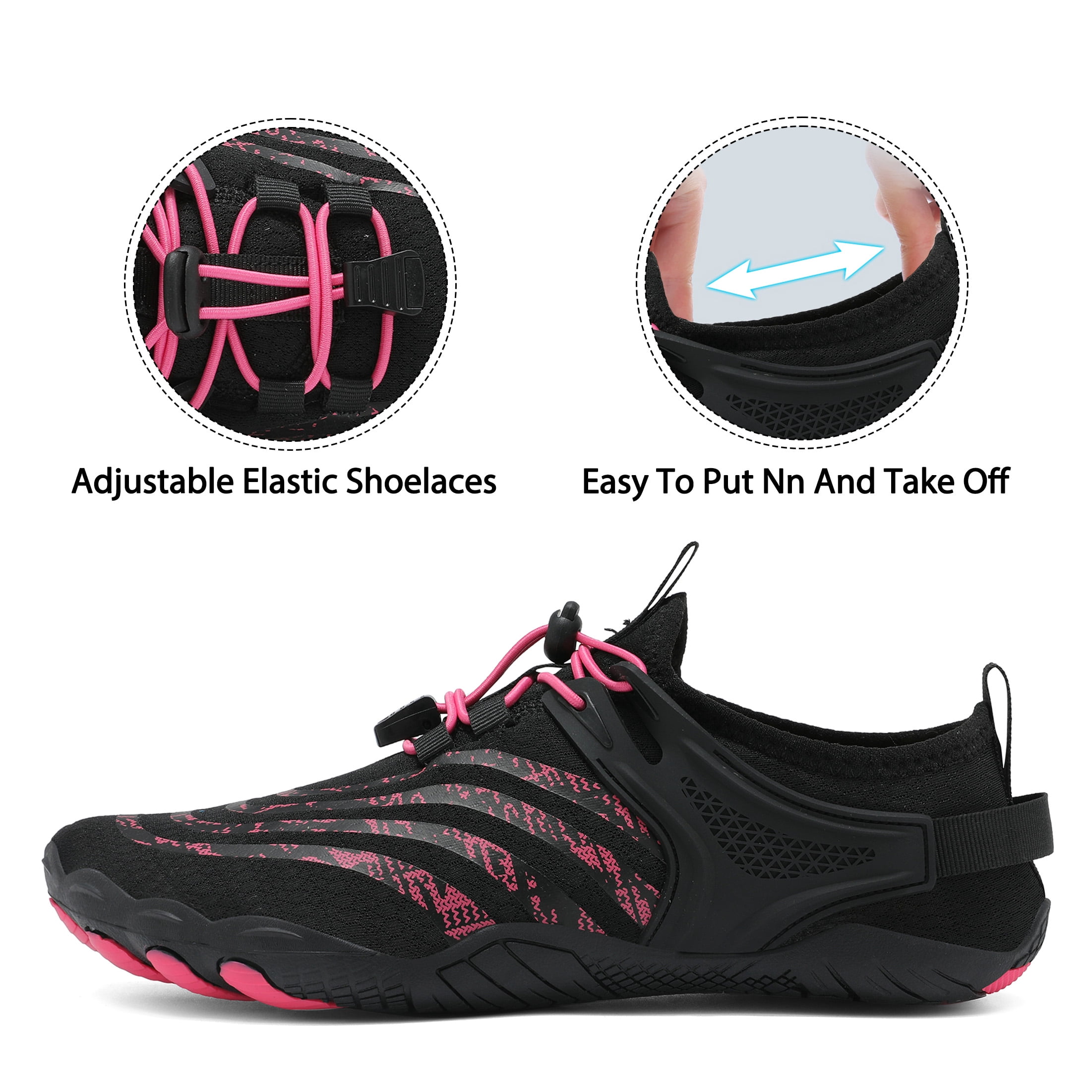 Water Shoes for Women Men Wide Toe Box Quick Dry Barefoot Sport Shoes Lightweight Non Slip Hiking Shoes for Swimming Beach Walking Surfing Yoga