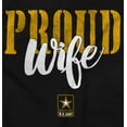 thumbnail image 2 of US Army Proud Wife Military Logo Women's Graphic T Shirt Tees Brisco Brands S, 2 of 5