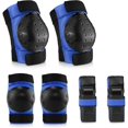 thumbnail image 1 of Juego de rodilleras, equipo de protección para niños, adolescentes, adultos con rodilleras, coderas, muñequeras para patinar, patineta, scooter, ciclismo, ciclismo, 1 of 7