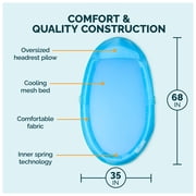SwimWays Spring Float Premium Hammock Lounger, Inflatable Pool Floats Adult with Fast Inflation for Ages 15 & Up