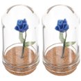 thumbnail image 1 of MasteelfCA 2pcs Miniature Flower In Dome Miniature Scene Model Mini Flower in Dome for Tiny House Centerpieces, 1 of 7