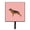 Pink, variant on German Shepherd Checkerboard Green Leash or Key Holder