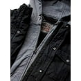 thumbnail image 2 of Levi's Men's Washed Cotton Military Jacket with Removable Hood (Standard and Big & Tall), Black, Medium, 2 of 8
