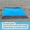 thumbnail image 3 of COREBAY-Sand Protection Beach Blanket，Padded picnic blanket - 79*83 inch - Lightweight outdoor picnic blanket, heat-resistant, quick-drying and compact., 3 of 6