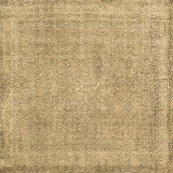 Ahgly Company Indoor Square Persian Brown Traditional Area Rugs, 5' Square