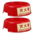 thumbnail image 2 of Fire Extinguisher Stand Base Fluorescence Plastic Floor Stand Red Fire Extinguisher Mount for Safety Fire Extinguisher Holder for Public Places, 2 of 8
