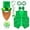Brown, variant on St Patricks Day ,St Patrickâs Day Accessories Sequin Vest Leprechaun ,Green Shamrock Clover Accessories