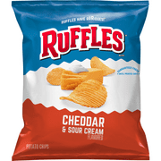 Ruffles Cheddar & Sour Cream Potato Chips 1.875 oz. Bag