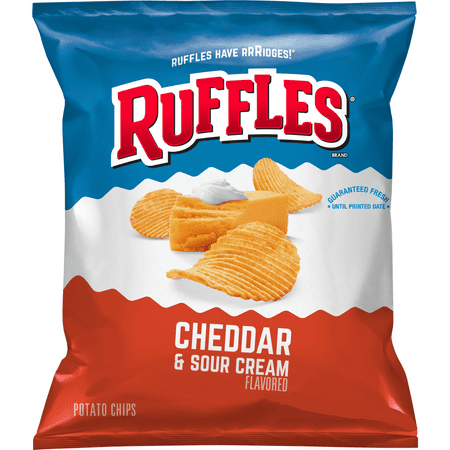 Ruffles Cheddar & Sour Cream Potato Chips 1.875 oz. Bag