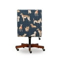 thumbnail image 5 of Linon Draper Upholstered Swivel Office Chair, Multiple Colors, 5 of 10