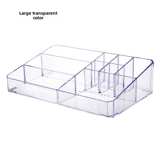 Large Clear Acrylic Organizer: Multi-Functional Desktop Display Rack for Lipsticks, Lip Gloss & Small Items – Durable, Space-Saving, Easy-to-Clean Vanity Storage Solution with Transparent Design for