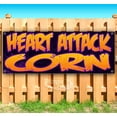 thumbnail image 1 of Heart Attack Corn 13 oz Vinyl Banner With Metal Grommets, 1 of 4