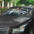 thumbnail image 4 of 3D Texudo Couple Cat Car Auto Sunshades Windshield Heat Protection, Pet Cat Sun Shades Univeral Fit Cars Suv Truck, 4 of 6