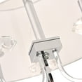 thumbnail image 4 of Pasargad Home PGS-10 Azure Metal & Glass Contemporary Chandelier Lights, Chrome & Clear, 4 of 8
