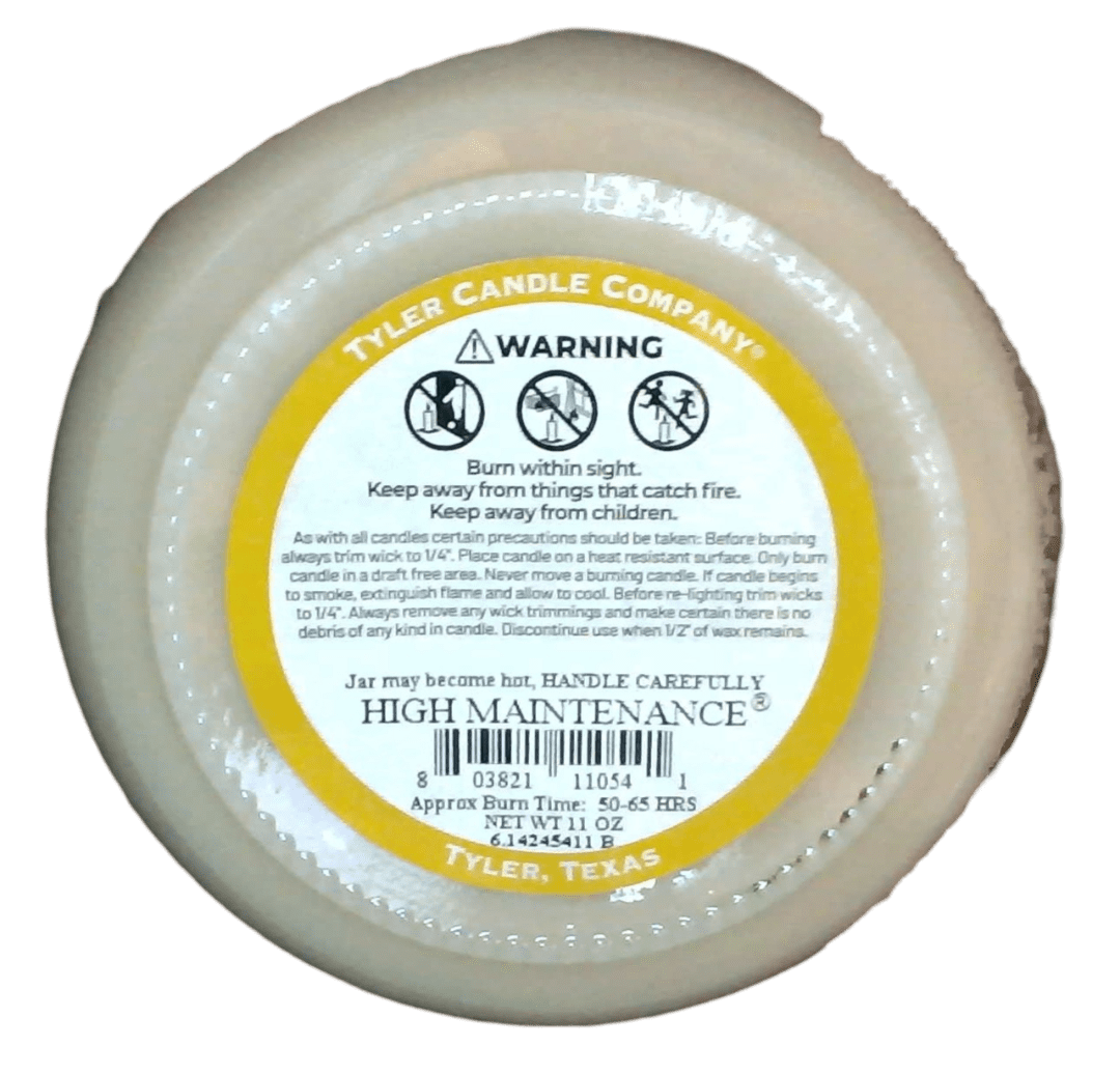 Tyler Candle Company - High Maintenance - 11oz jar candle - with Tyler matches