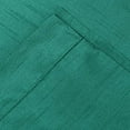 thumbnail image 3 of Sapphire Home 2 Panel Faux Silk Solid Curtain Drapes with Rod Pocket 54" Total Width by 36" L, Solid Color Curtain Panels for Any Bedroom or Patio Door - Semi Sheer Panels, Myra 36" - Teal Green, 3 of 4