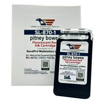 Pitney Bowes SL-870-1 Red Ink Cartridge replacement for the SendPro Mailstation