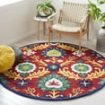 thumbnail image 3 of SAFAVIEH Blossom Cantor Floral Area Rug, Red/Yellow, 8' x 10', 3 of 11