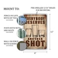 thumbnail image 3 of Funny Vintage-Style Drinking Sign - "Everybody Deserves Another Shot" - 8" x 12" Rustic Sign with Beer Mug, Tumbler, and Shot Glass Illustrations, 3 of 4