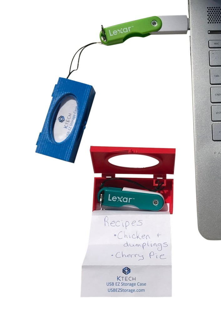 KTech USB Flash Drive Storage Case Purple