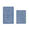 thumbnail image 2 of Better Trends Premium 2 Piece Bathroom Rug Set 100% Cotton, Extra Soft Tufted Bath Mat, Water Absorbent & Reversible Mat, Dark Blue Lux Collection, 2 of 2