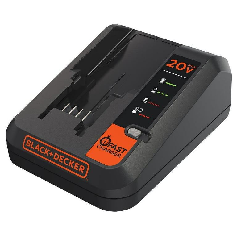 Black+decker 20V Max Lithium Battery Charger, 2 Amp Bdcac202b, Size: Pack of 1