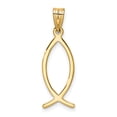 thumbnail image 4 of FB Jewels 14K Yellow Gold Ichthus Fish Charm, 4 of 4